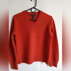 Women's Banana Republic 100% Cashmere Thick Yarn V-Neck Sweater SzM